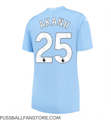 Manchester City Manuel Akanji #25 Replik Heimtrikot Damen 2023-24 Kurzarm